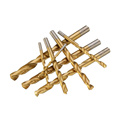 8PCS Titanium Coated HSS Twist Drill Bit Set